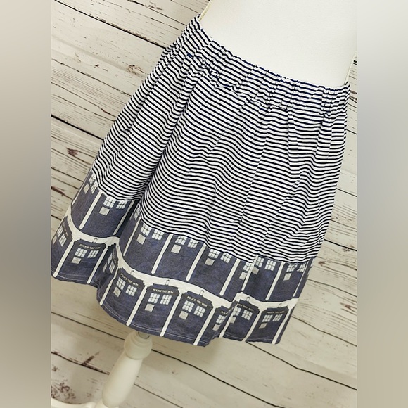 Rare Rooby Lane Doctor Who Tardis Cosplay Skirt OOAK UK based Brand in Size XL - Picture 5 of 5